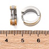 304 Stainless Steel Polishing effect Hoop Earrings EJEW-M001-18GP-3