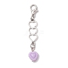 Heart Acrylic Pendant Decorations HJEW-JM01881-4