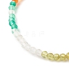 3MM Natural Mixed Gemstone Round Beads Stretch Bracelet for Women BJEW-JB07419-7