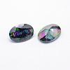 Cubic Zirconia Pointed Back Cabochons ZIRC-L066-7x5mm-001-2