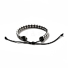 PU Imitation Leather Braided Cord Bracelets for Women BJEW-M290-01J-2