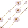 Handmade 304 Stainless Steel Beaded Chains CHS-L031-08G-04-1