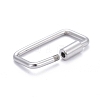 Non-Tarnish 304 Stainless Steel Screw Carabiner Lock Charms STAS-K213-11P-2