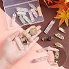 HOBBIESAY 20Pcs Natural Mixed Quartz Pendants FIND-HY0001-27-3