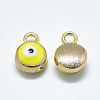 Light Gold Plated Alloy Charms LS-ENAM-S117-27E-2