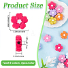 54Pcs 9 Colors Baking Paint Alloy Handmade Beads FIND-SC0020-42-2