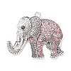 Tibetan Style Alloy Rhinestone Big Pendants LS-ALRI-L048-30AS-1