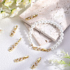 6Pcs Brass Fold Over Clasps ZIRC-BBC0002-70G-4