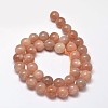 Natural Sunstone Round Bead Strands LS-G-F266-11-10mm-2