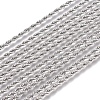 Unisex 304 Stainless Steel Rope Chain Necklaces STAS-D0002-33P-2