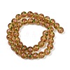 Handmade Glod Sand Lampwork Beads Strands LAMP-B028-03D-10mm-2