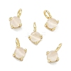 Brass Cat Eye Pendants KK-C251-09A-G01-1