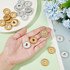 32Pcs 2 Colors ABS Buttons FIND-AN0001-56-3