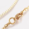 PVD Vacuum Plating Brass Chain Necklaces X-NJEW-O101-16G-2