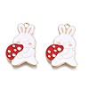 Autumn Theme Rack Plating Alloy Enamel Pendants ENAM-N055-071-2