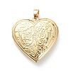 Brass Locket Pendants X-KK-P199-20G-2