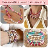 DIY Disc Polymer Clay & CCB Plastic Beads Jewelry Making Findings Kits DIY-YW0010-54A-6