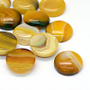 Dyed Natural Striped Agate/Banded Agate Cabochons G-R348-20mm-04-1
