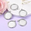 Tibetan Style Alloy Pendant Cabochon Settings TIBEP-N003-71AS-2