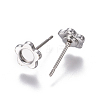 Non-Tarnish 304 Stainless Steel Ear Stud Components STAS-F222-046-2