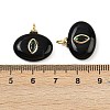 Natural Black Onyx(Dyed & Heated) Pendants X-KK-B157-42H-10-3