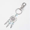 Woven Net/Web with Feather Alloy Keychain KEYC-JKC00108-2