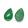 Natural Dyed & Heated Green Onyx Agate Cabochons G-O175-28-2