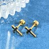 Glitter Cross Ear Fake Plugs EJEW-H105-30G-2