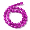 Natural Dyed White Jade Beads Strands G-H343-C01-01-3