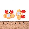 Crab Opaque Resin Cabochons CRES-T025-33A-3