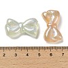 Bowknot UV Plating Luminous Rainbow Iridescent Acrylic Beads LACR-R001-03A-6