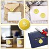 34 Sheets Self Adhesive Gold Foil Embossed Stickers DIY-WH0509-050-4