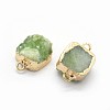 Natural Druzy Quartz Links connectors G-P396-11G-05-2