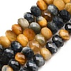 Natural Tiger Eye Beads Strands G-C259-A47-5x8mm-2