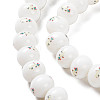 Printing Glass Beads for Necklaces Bracelets Making GLAA-B020-03A-06-4