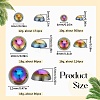 70G  5 Styles ABS Plastic Imitation Pearl Cabochons OACR-SC0001-45C-2