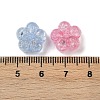 Transparent Crackle Acrylic Beads OACR-B031-21-4