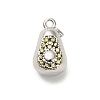 Brass Micro Pave Cubic Zirconia Pendants KK-L229-001P-09-1