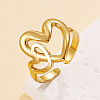 304 Stainless Steel Cuff Open Rings WGFC996-02-1