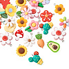 28Pcs 14 Style Resin Pendants RESI-TA0001-41-3
