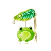 Cute Frog with Lotus Leaf Alloy Enamel Pins PW-WG6198C-01-1