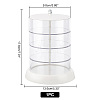 4 Layers Column PVC Rotating Jewelry Organizer Boxes CON-WH0089-02B-2