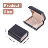 Book Shaped Plastic Gift Packaging Boxes for Cufflinks CON-WH0089-189-2