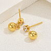 Elegant and Versatile Round Stainless Steel Stud Earrings QQ2753-3