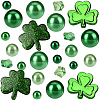 86Pcs 3 Styles Plastic Imitation Pearl Round No Hole Beads OACR-SP0001-73-4