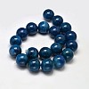 Dyed Round Natural Agate Bead Strands G-M283-20-20mm-2