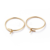 316 Surgical Stainless Steel Hoop Earring Findings STAS-J025-01F-G02-2