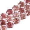 Natural Strawberry Quartz Beads Strands G-T138-183-4