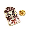 Hippie Daisy Girl Enamel Pins AL-Z002-01G-02-3