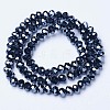 Electroplate Glass Beads Strands EGLA-A034-P8mm-A18-2